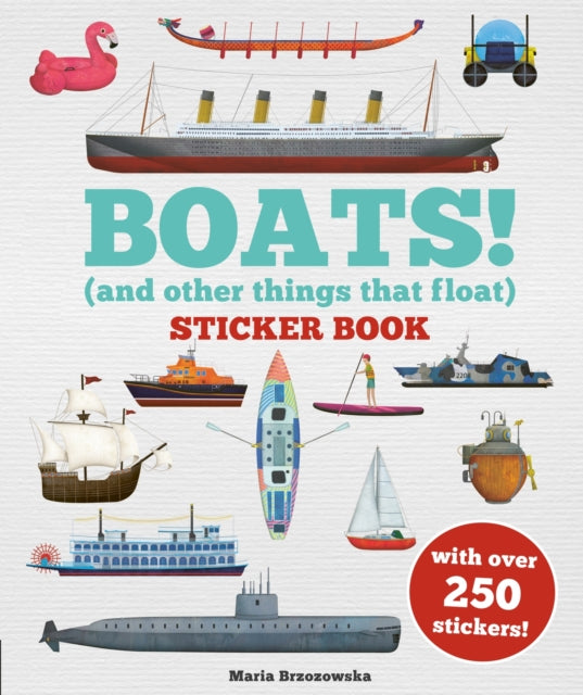 Boats! Sticker Book : (And Other Things That Float)-9781804537893