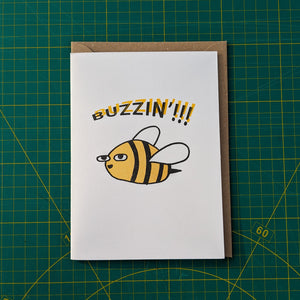 Buzzin'!!! (greetings card)