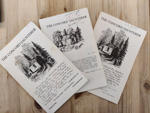 The Concord Saunterer (Henry David Thoreau) - Pack of 3
